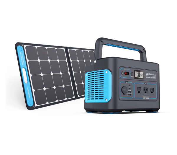 Solar panel and portable power station.