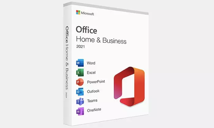 Microsoft Office Home & Business 2021 box.