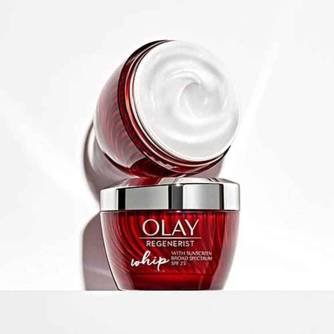 Olay Regenerist Whip SPF 25 face moisturizer.