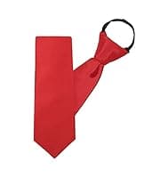 Here's an alt tag for the image: Red zipper tie for boys.